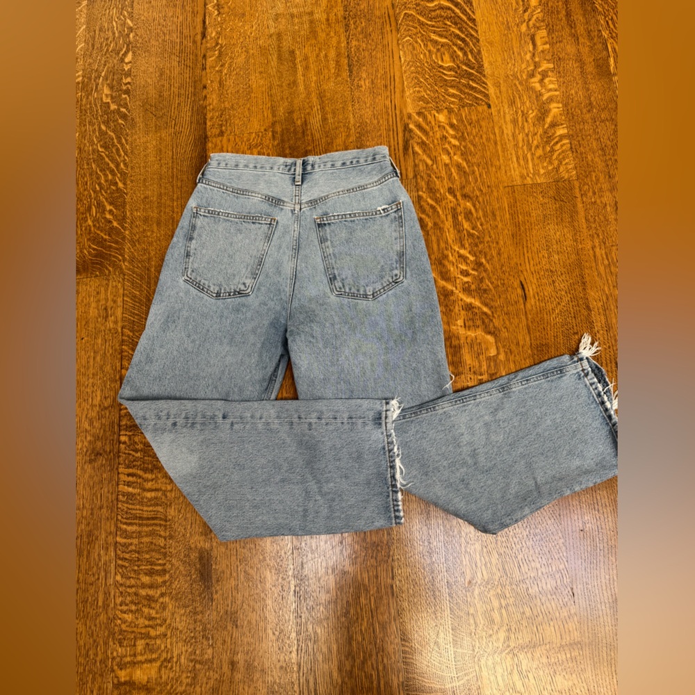 Agolde Vintage Wash Distressed 90’s Cropped Jeans - Picture 7 of 10